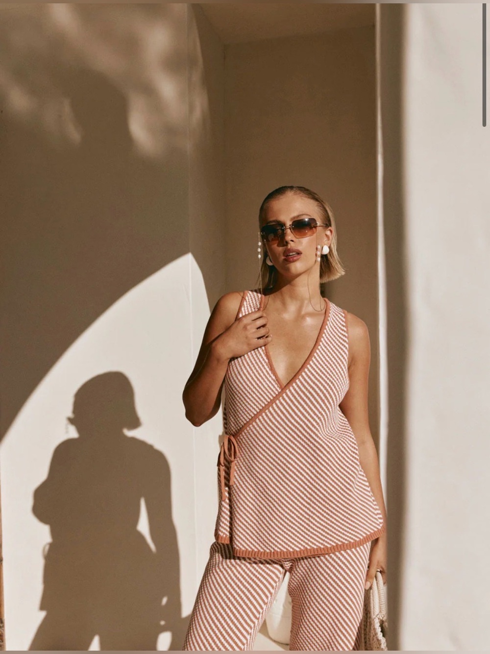 Billy Top by Sabo - Stripped wrap top